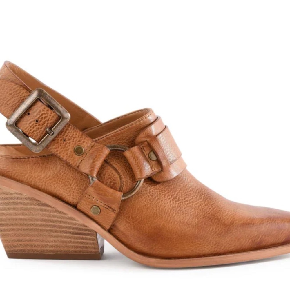 Seychelles Tan Classified Slingback Ankle Heel Boot